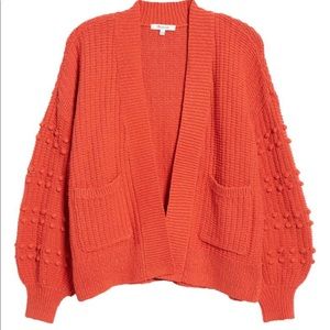 Bobble cardigan sweater